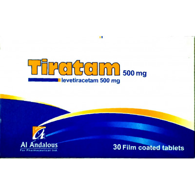 TIRATAM 500 MG ( LEVETIRACETAM ) 30 FILM-COATED TABLETS
